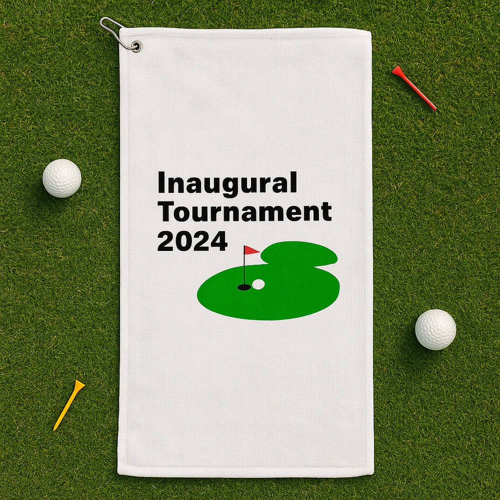 Custom Velour Golf Towel with Grommet & Hook 16x30