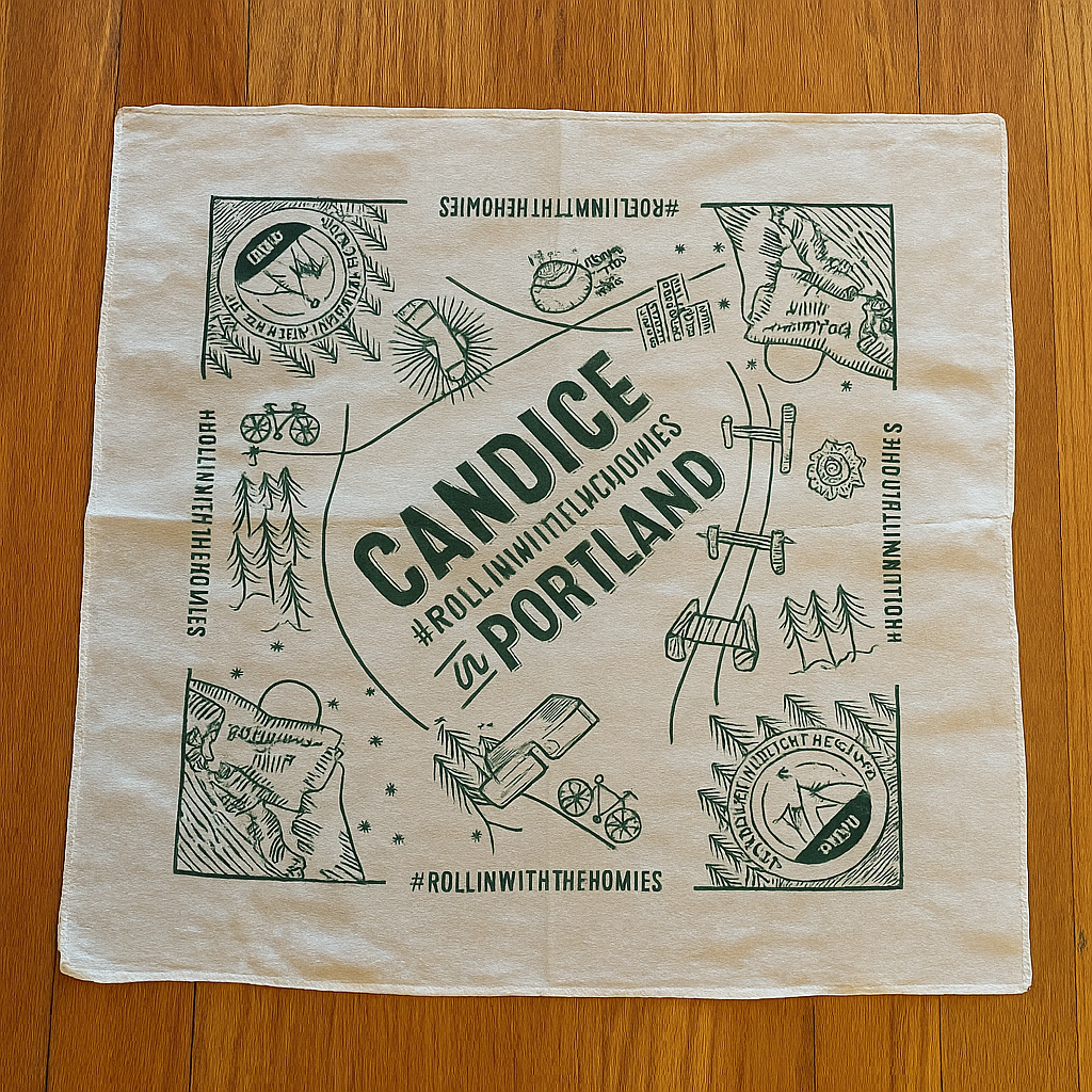 100% Cotton Bandana 22"x22"