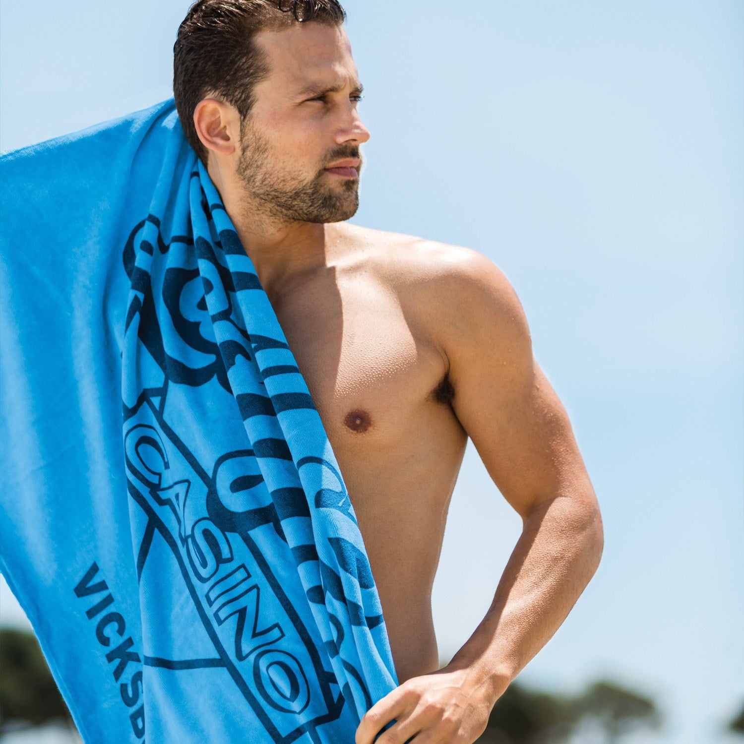 Coloured Velour Beach Towels 30x60