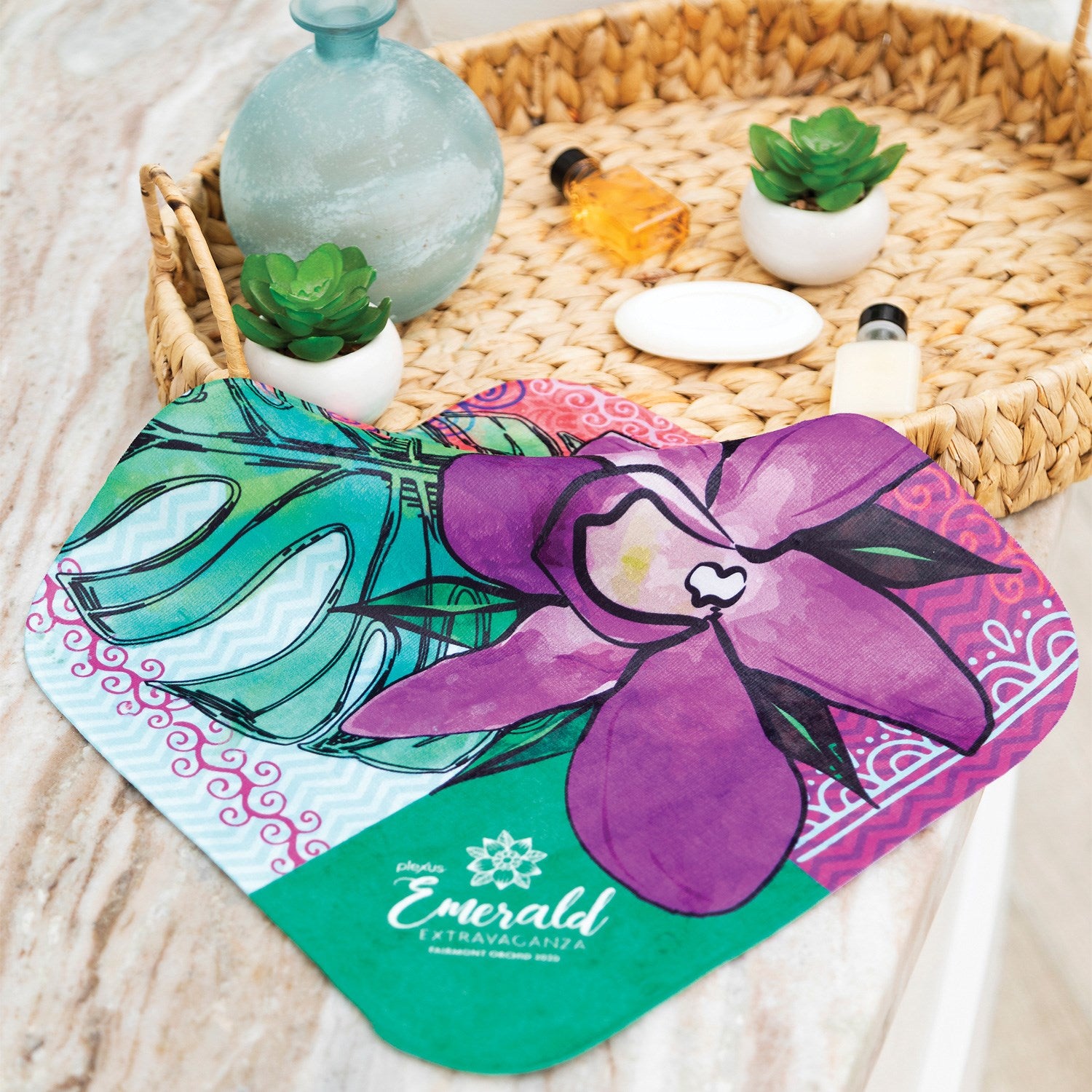 Sublimated Velour Face Wash Cloth