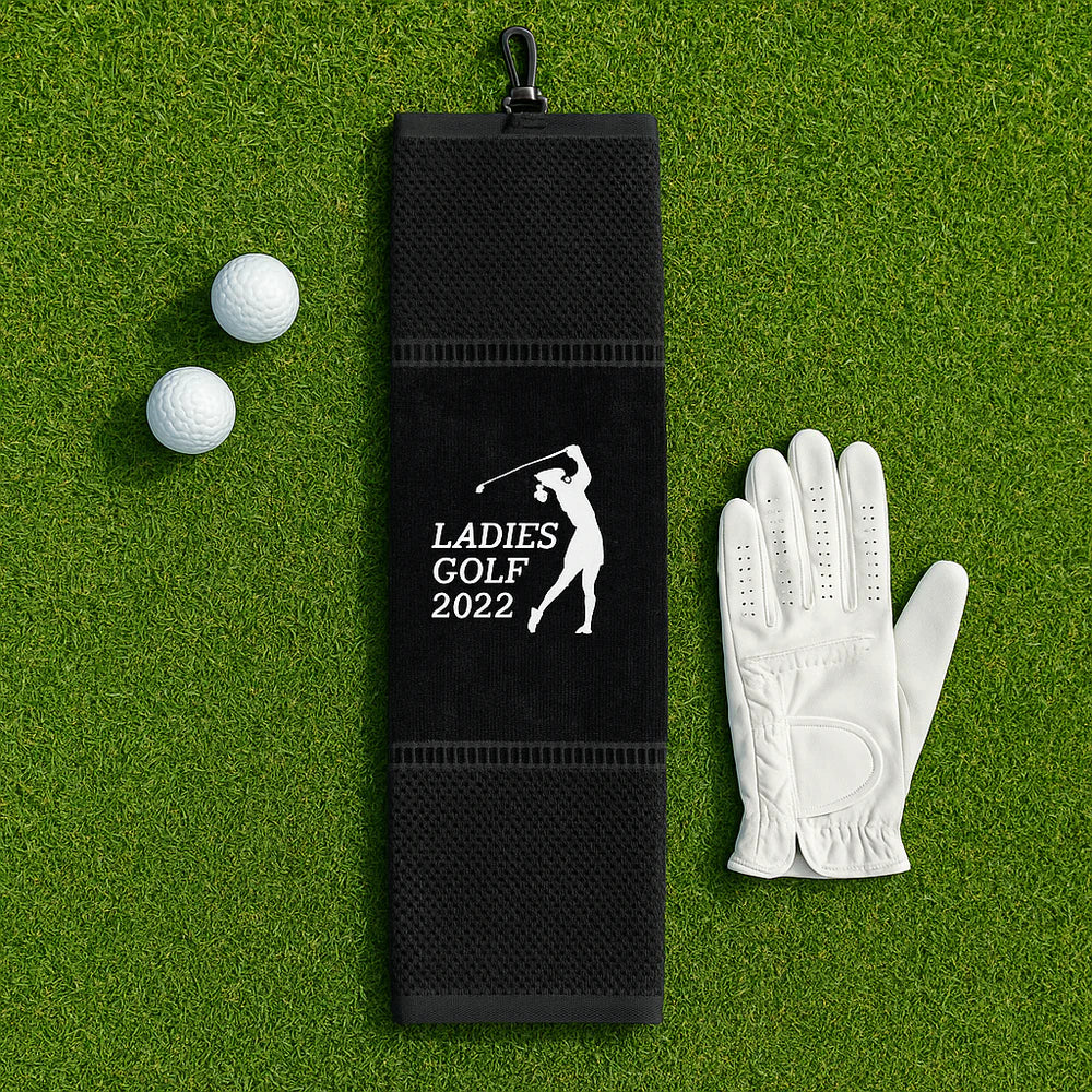 Premium Tri-fold Velour Golf Towel 16x22