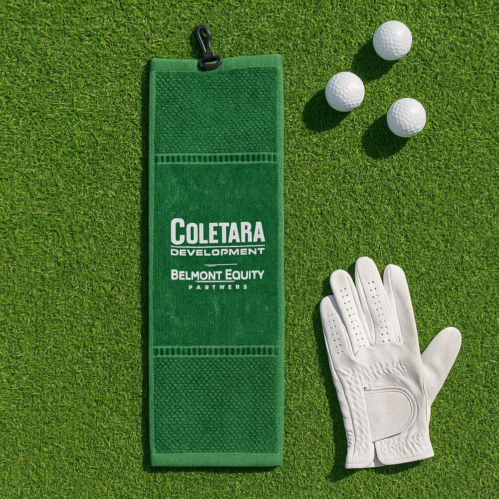Premium Tri-fold Velour Golf Towel 16x22