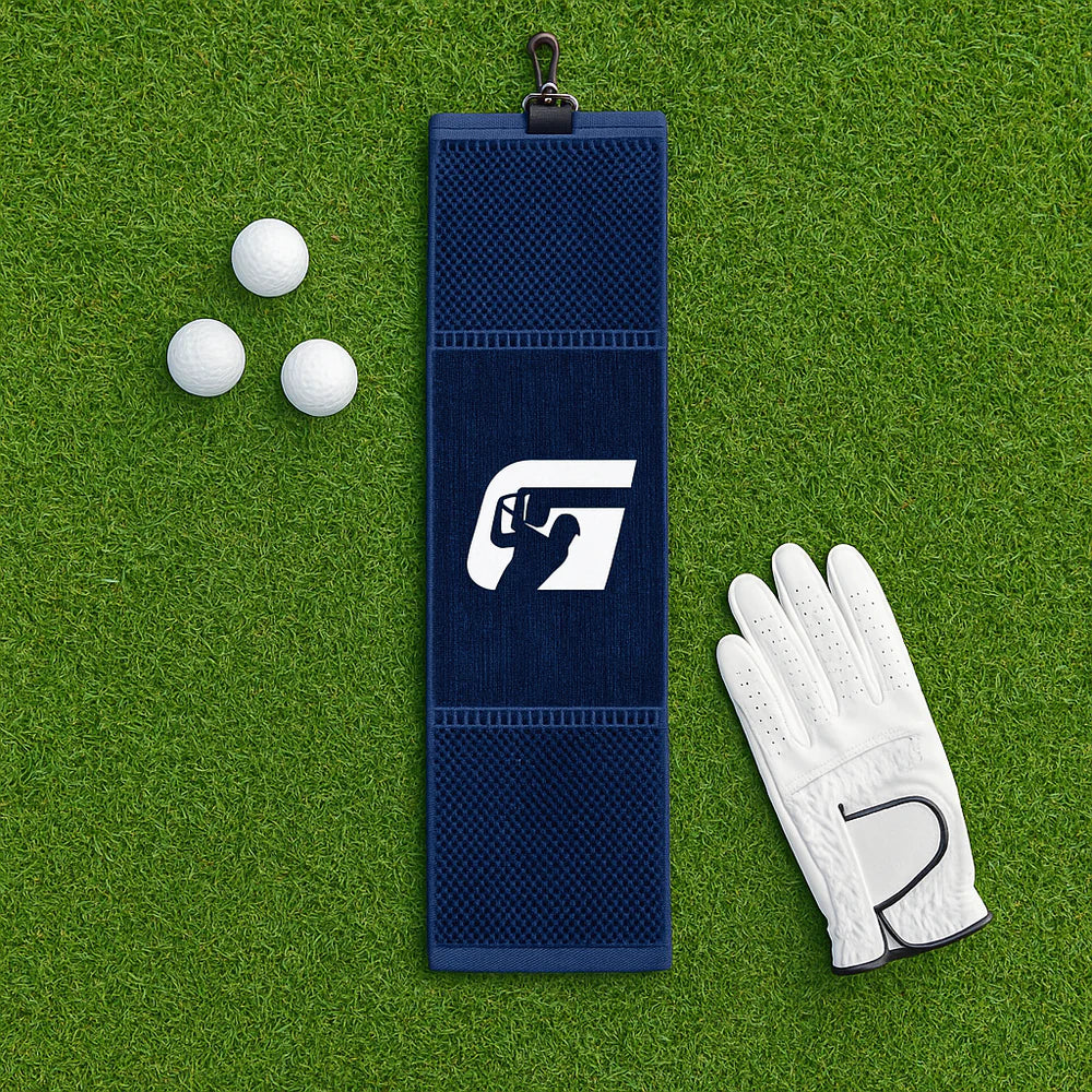 Premium Tri-fold Velour Golf Towel 16x22