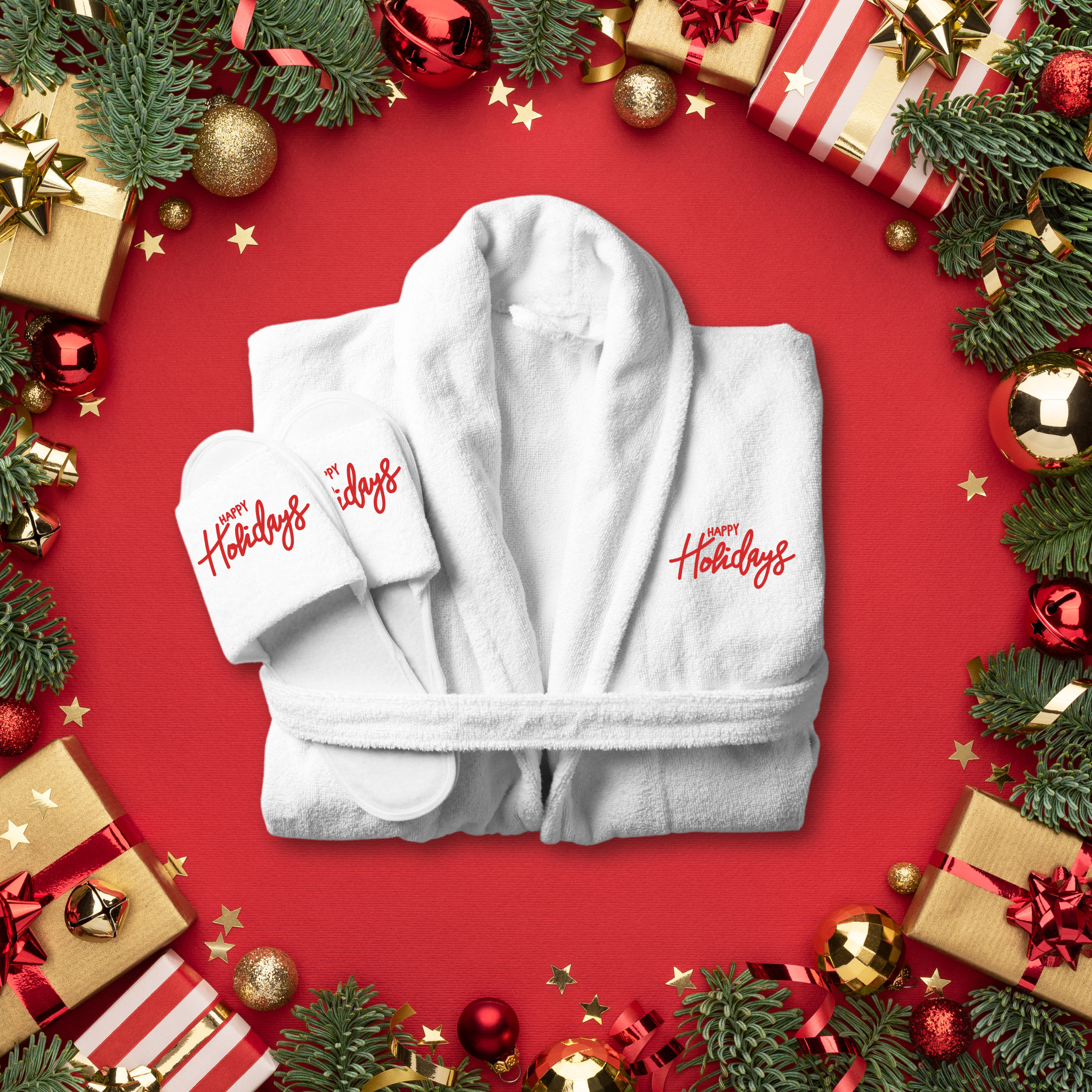 Bathrobe & Slipper Set