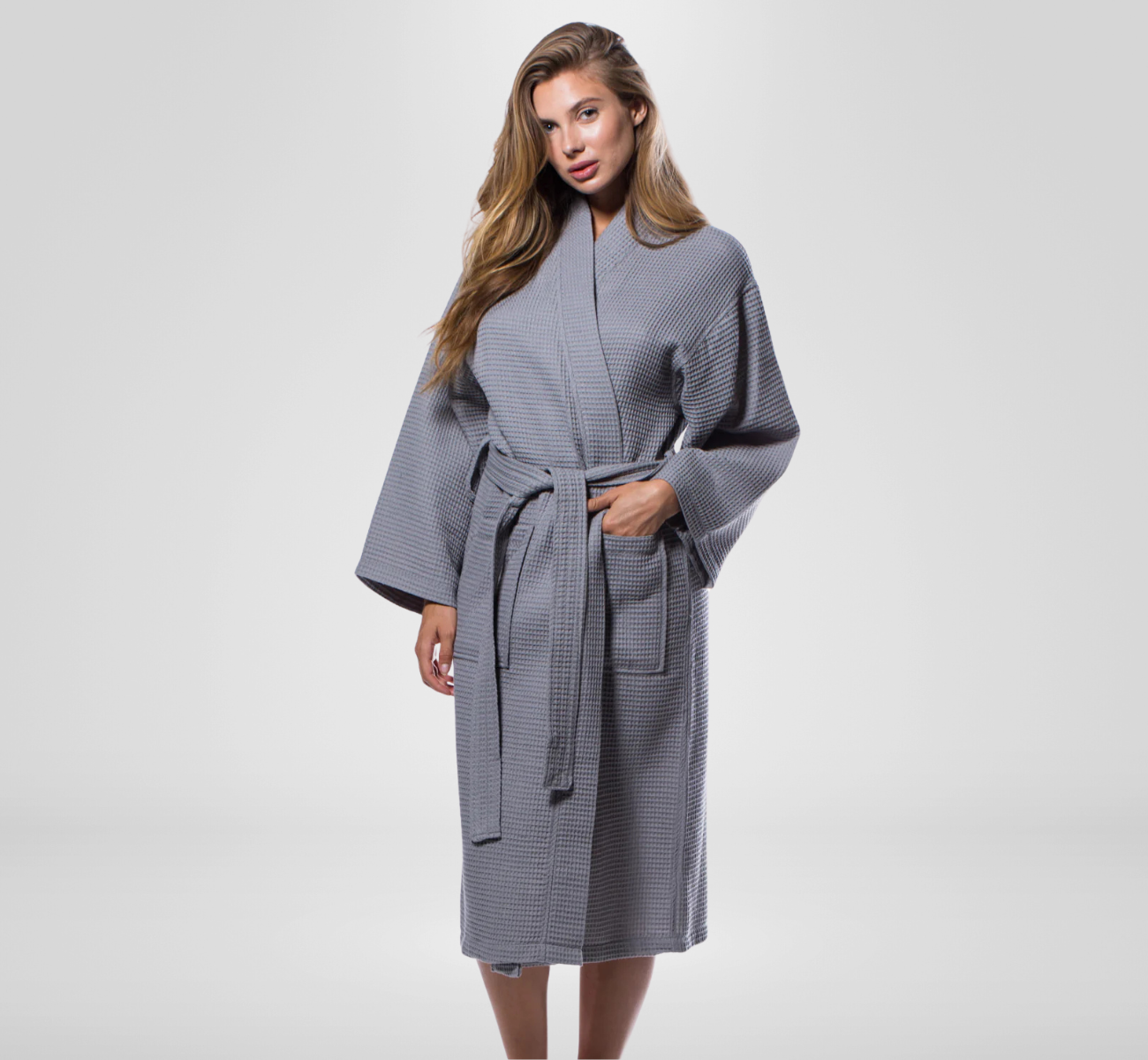Waffle Weave Kimono Bathrobes