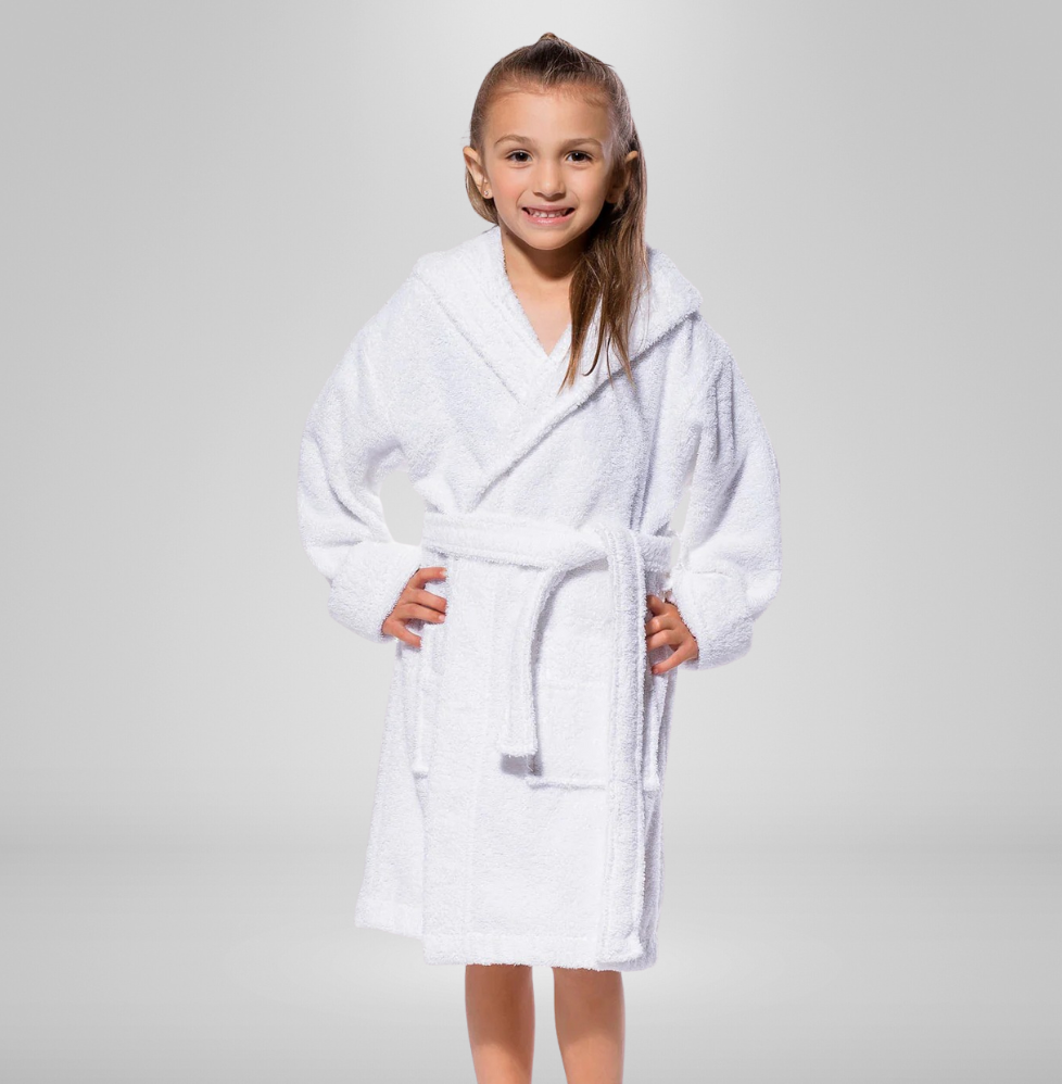 Hooded Kids Bathrobe