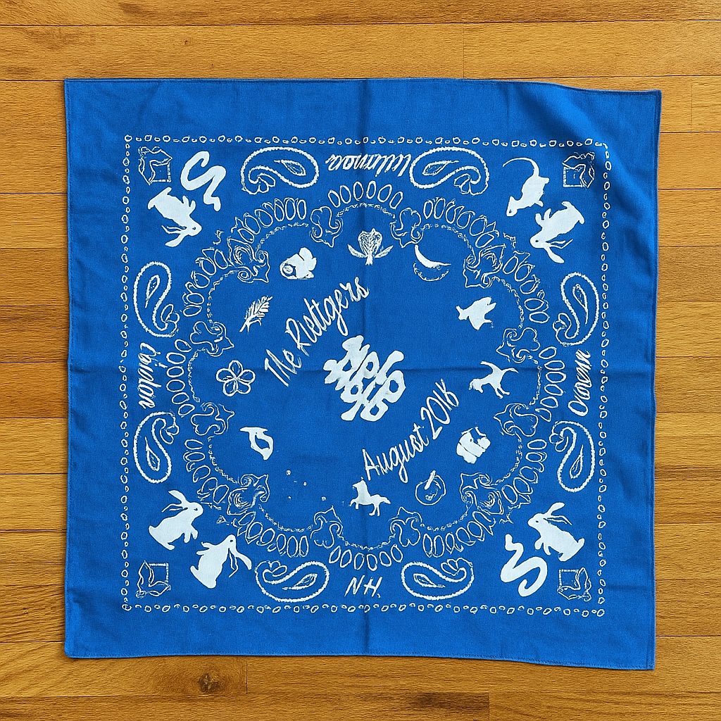 100% Cotton Bandana 22"x22"