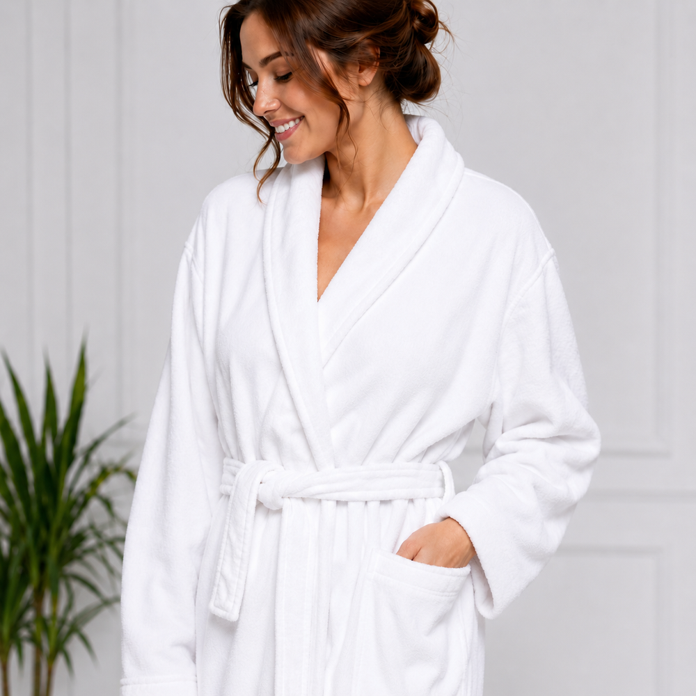 Personalized Plush Velour Bathrobe