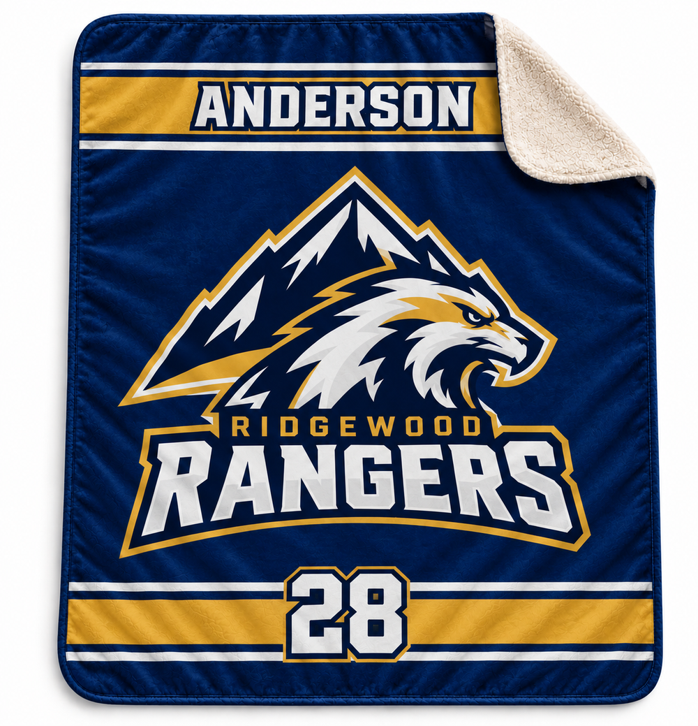Personalized Team Sherpa Blanket 50"x60"