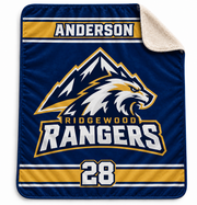 Personalized Team Sherpa Blanket 50"x60"