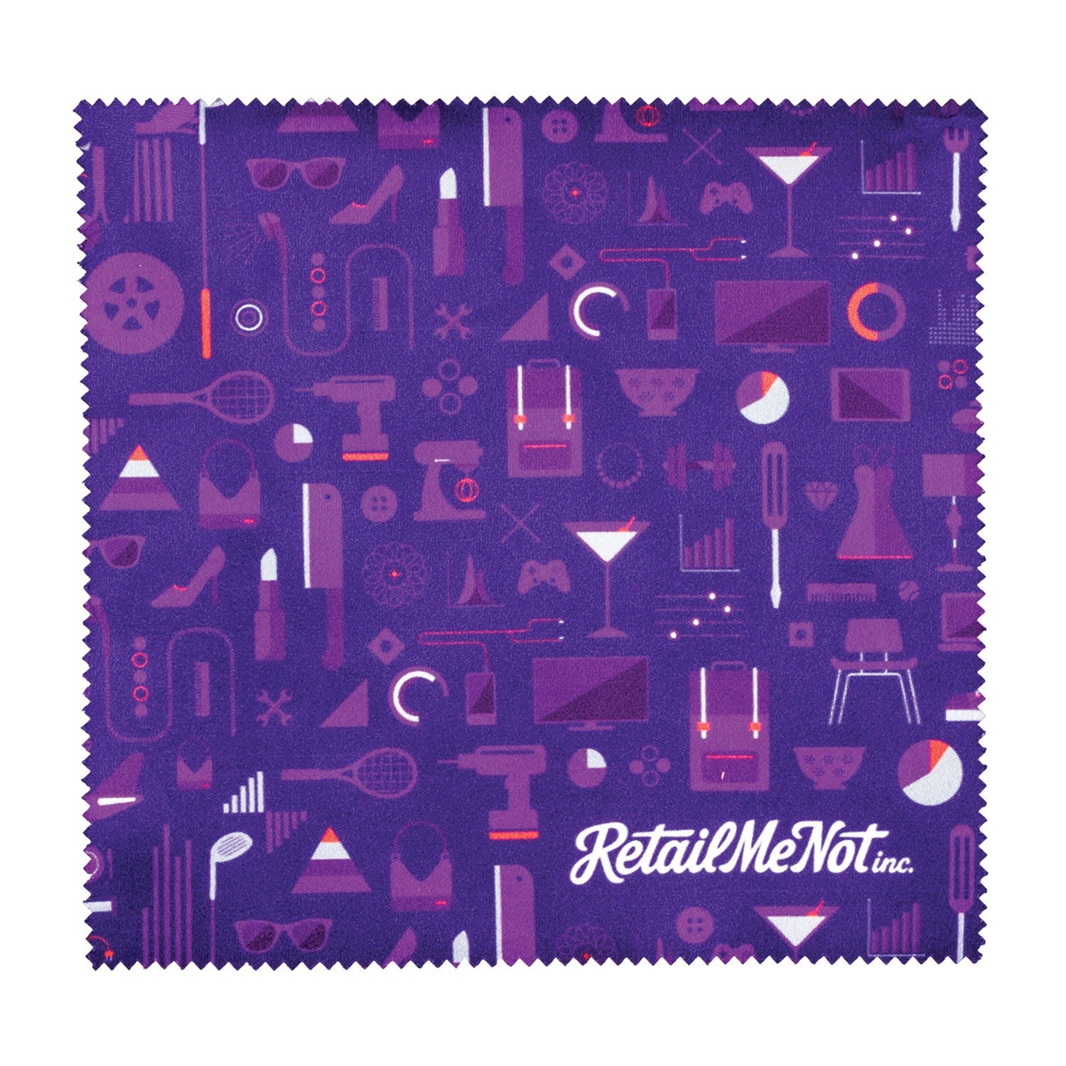 Sublimated Premium Eye-Glass Cloth 6"x6"