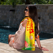 Sublimated Junior Beach Towel 22x44