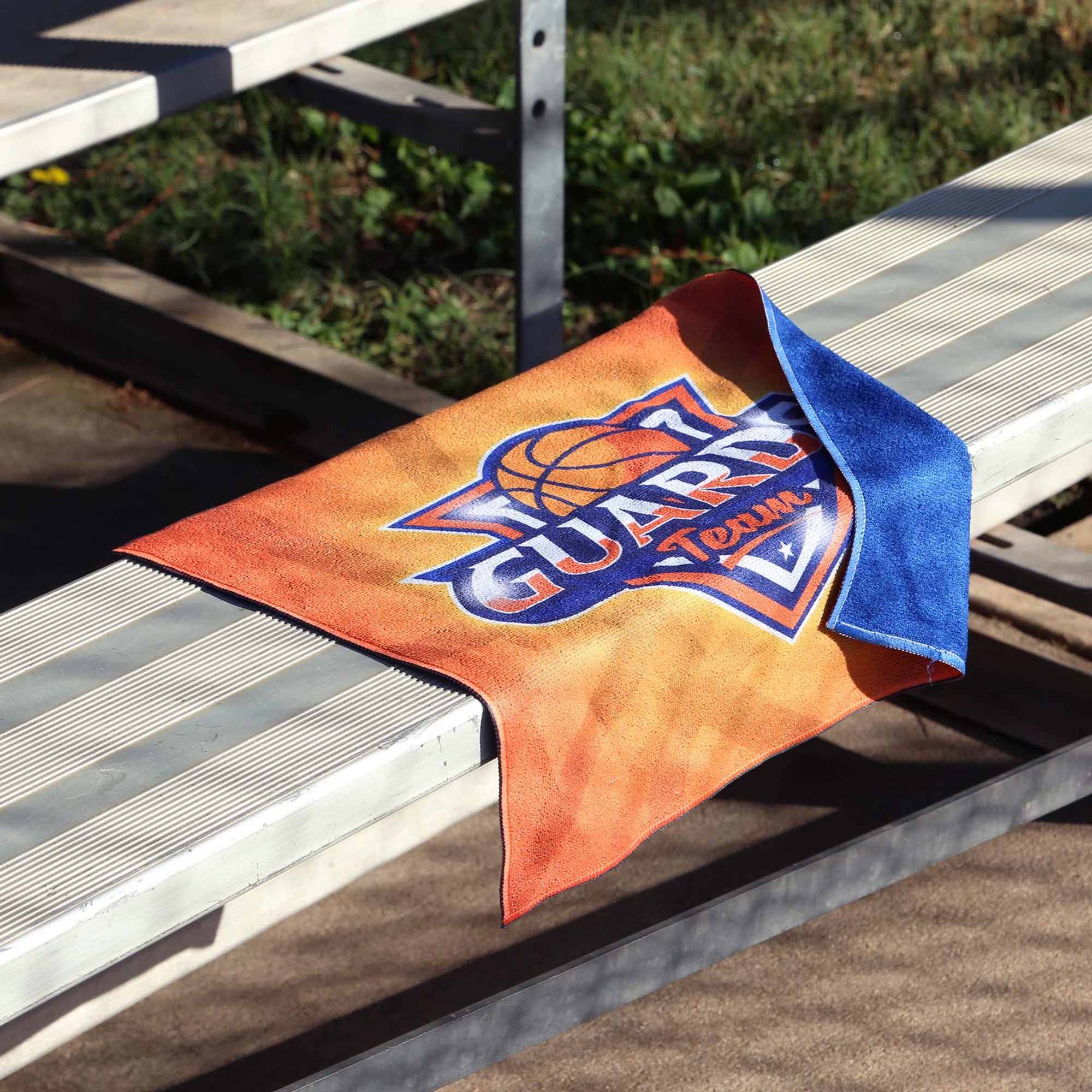 Coloured Back Rally Towel 15x18
