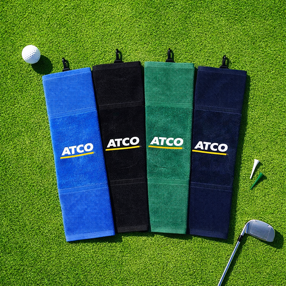 Premium Tri-fold Velour Golf Towel 16x22