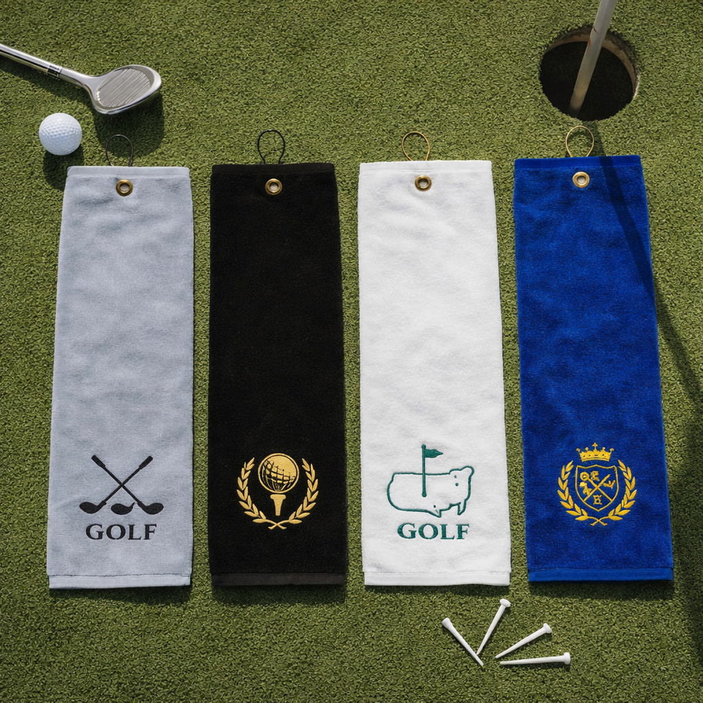 Trifold Velour Golf Towel 15"x18"