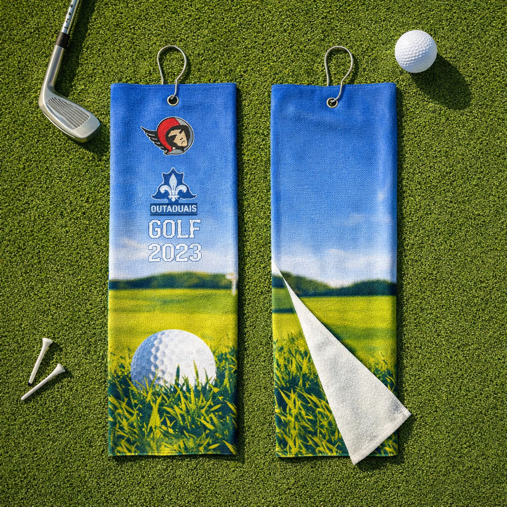 Sublimated Trifold Golf Towel 5"x16"
